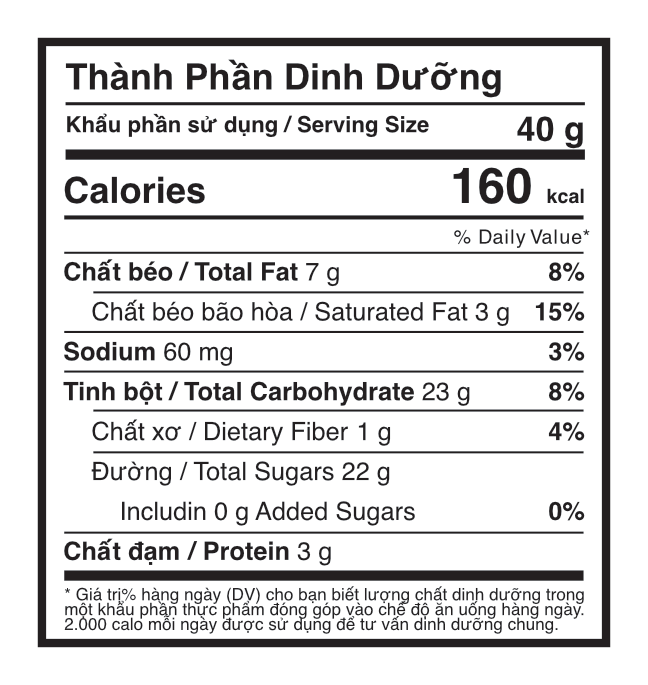 Thanh năng lượng Lecka Xoài Dừa